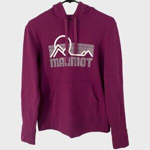 Marmot Coastal Hoodie Purple Women's Size Medium Long-Sleeve Pullover Sweatshirt